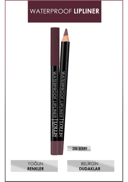 Waterproof Lipliner / Suyadayanıklı Dudak Kalemi