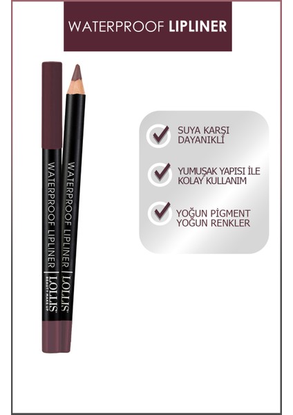 Waterproof Lipliner / Suyadayanıklı Dudak Kalemi