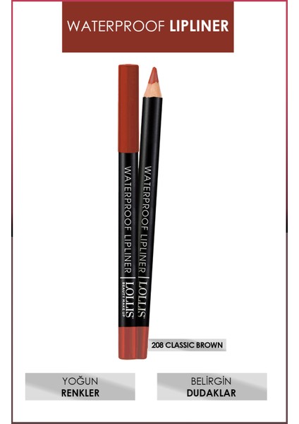 Waterproof Lipliner / Suyadayanıklı Dudak Kalemi