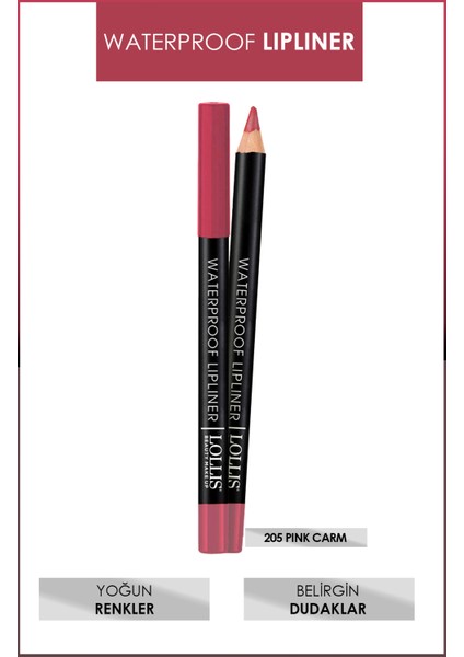 Waterproof Lipliner / Suyadayanıklı Dudak Kalemi