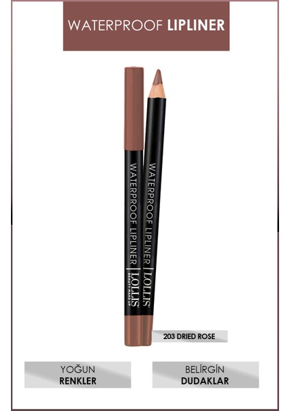 Waterproof Lipliner / Suyadayanıklı Dudak Kalemi