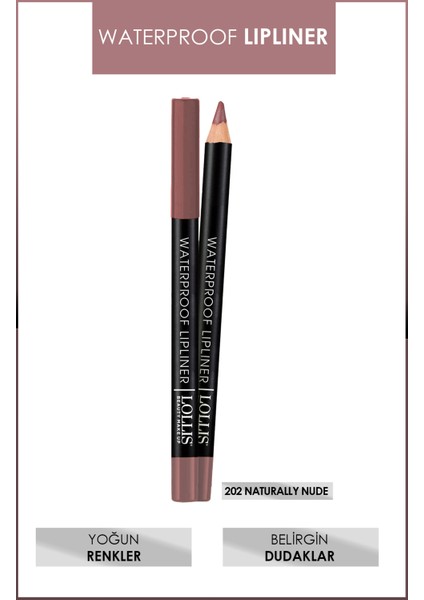 Waterproof Lipliner / Suyadayanıklı Dudak Kalemi