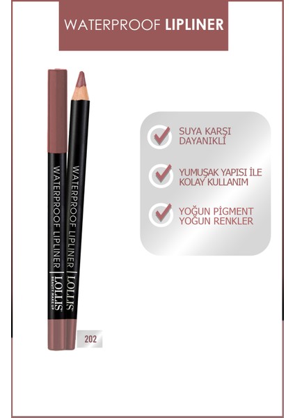 Waterproof Lipliner / Suyadayanıklı Dudak Kalemi modelleri