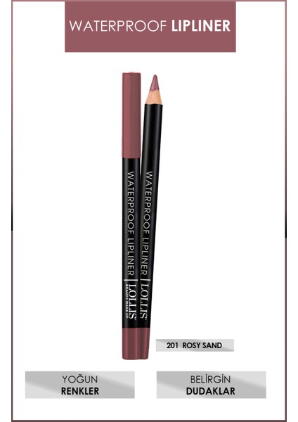 Waterproof Lipliner / Suyadayanıklı Dudak Kalemi