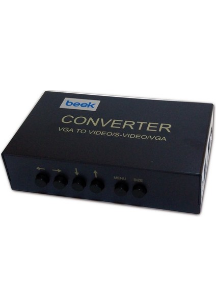 VGA Video Sinyal Çevirici Beek PC to TV Converter