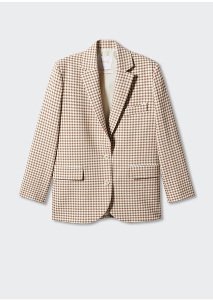 Gingham Blazer