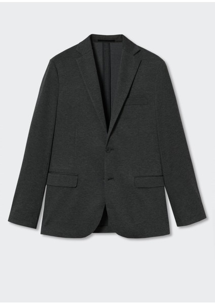 Mango Man Desenli pamuklu blazer