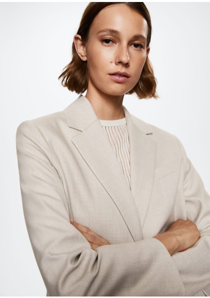 Desenli Takım Blazer