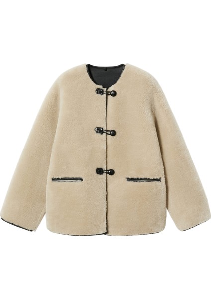 Aplikeli Kürk Görünümlü Palto indirimleri