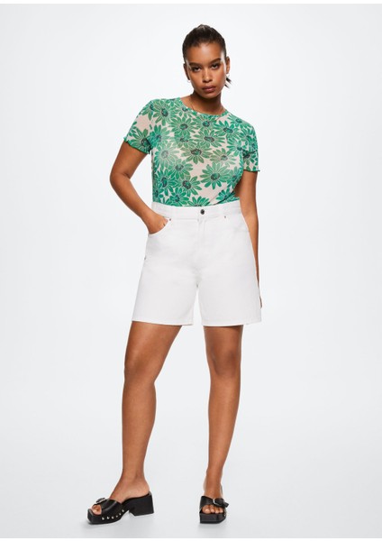 Transparan baskılı tişört