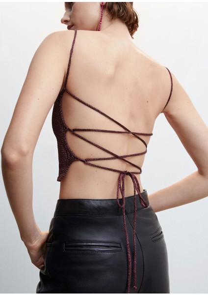 Çapraz Sırtlı Lurex Üst fiyatları
