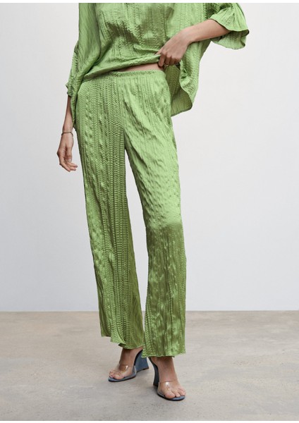 Saten pilili pantolon