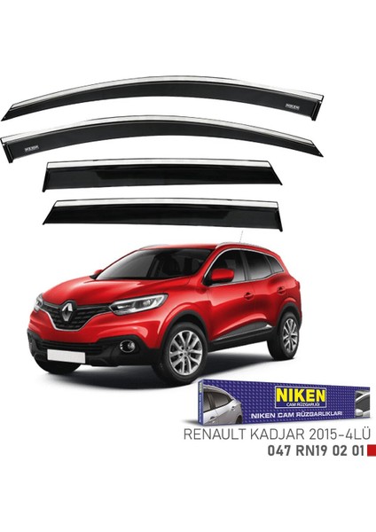 Renault Kadjar Cam Rüzgarlığı Kromlu 2015
