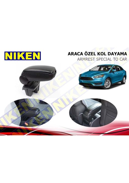 Ford Focus 3 Kol Dayama Kolçak Vidasız Konsol 2015+