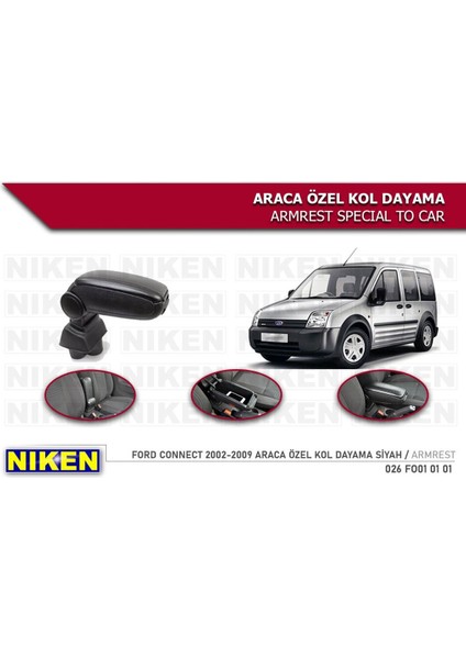 Ford Connect Kol Dayama Kolçak Vidasız Konsol 2002/2009