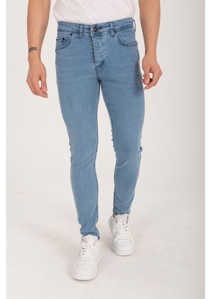 Shef Denım Mavi Slim Fit Erkek Kot Pantolon