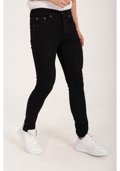 Shef Denım Siyah Slim Fit Erkek Kot Pantolon