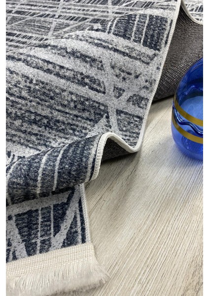 Yeni Model Modern Halı ve Yolluk Dokuma Taban Yıkanabilir Kaymaz Halı Ipeksi-07