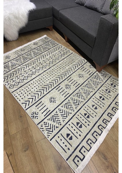 Modern Halı ve Yolluk Dokuma Taban Yıkanabilir Kaymaz Halı Ipeksi-51