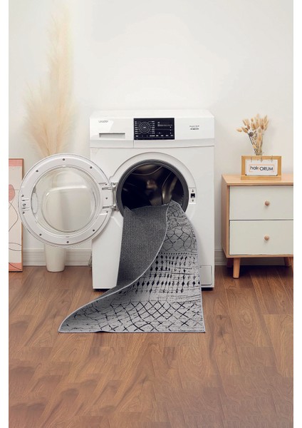 Yeni Model Modern Halı ve Yolluk Dokuma Taban Yıkanabilir Kaymaz Halı Ipeksi-57