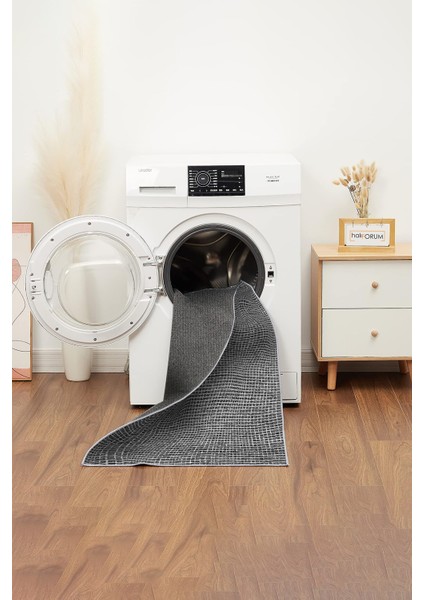 Yeni Model Modern Halı ve Yolluk Dokuma Taban Yıkanabilir Kaymaz Halı Ipeksi-11