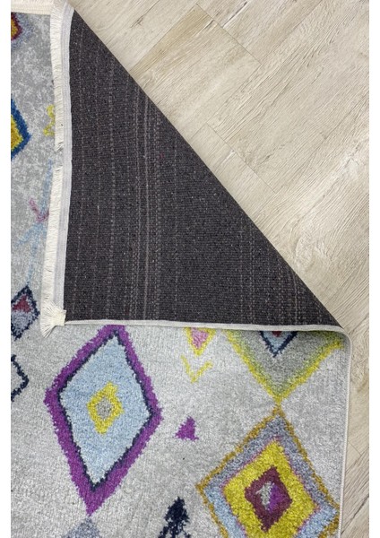 Yeni Model Modern Halı ve Yolluk Dokuma Taban Yıkanabilir Kaymaz Halı Ipeksi-48