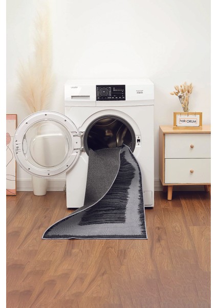 Yeni Model Modern Halı ve Yolluk Dokuma Taban Yıkanabilir Kaymaz Halı Ipeksi-60