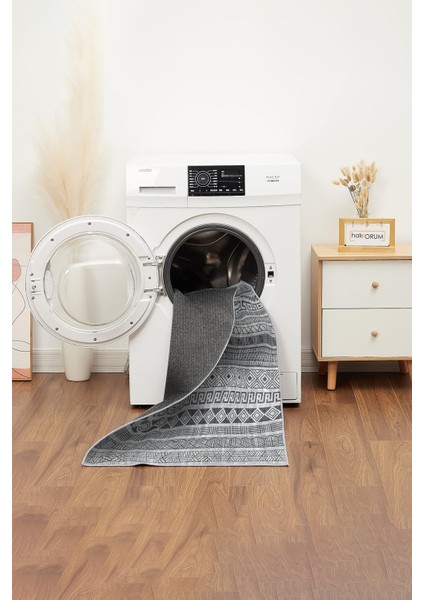 Yeni Model Modern Halı ve Yolluk Dokuma Taban Yıkanabilir Kaymaz Halı Ipeksi-70