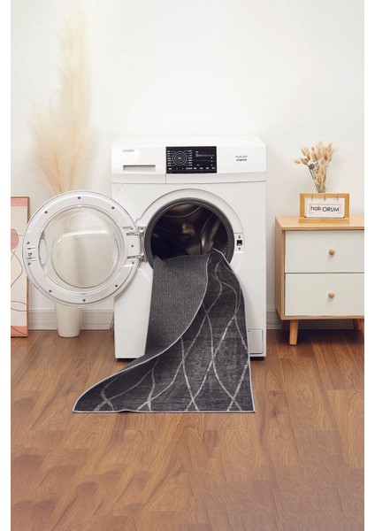 Yeni Model Modern Halı ve Yolluk Dokuma Taban Yıkanabilir Kaymaz Halı Ipeksi-58