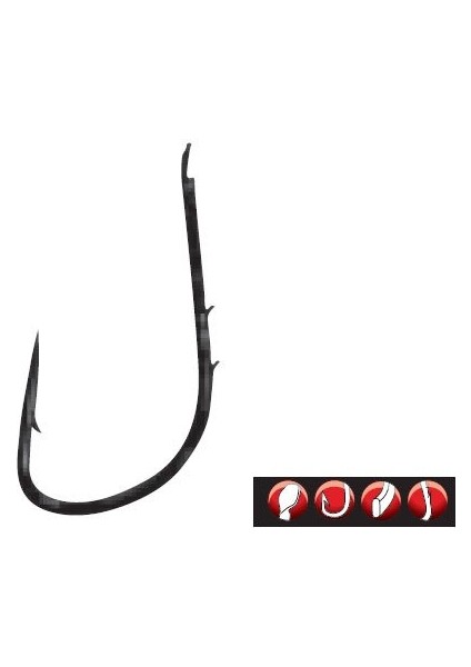 LS-2120F #10 Siyah Olta Iğnesi 1/25 indirimleri