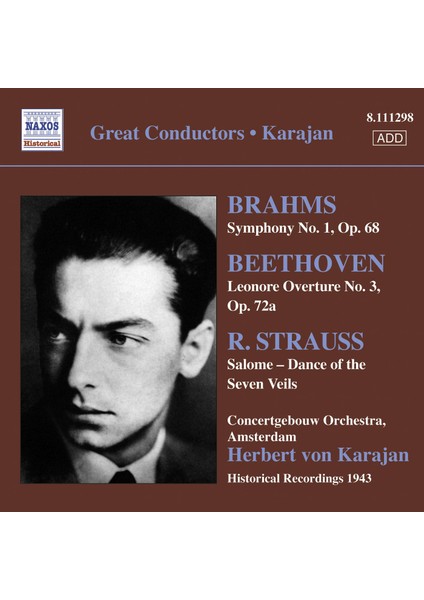 Brahms, Beethoven, Strauss: Sym. No.1, Leonore Ove-Cd