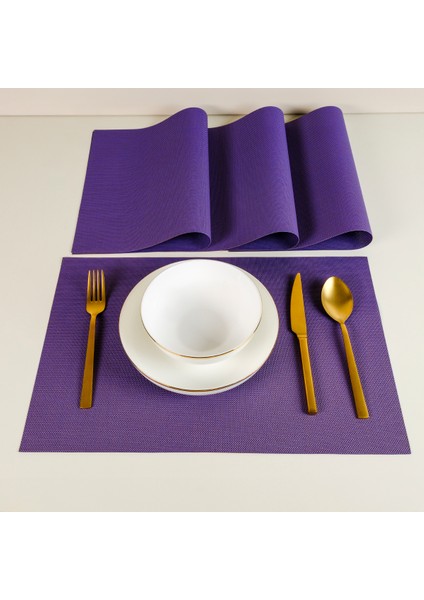 Harmony Purple 4 Parça Amerikan Servis Seti 30X45 cm