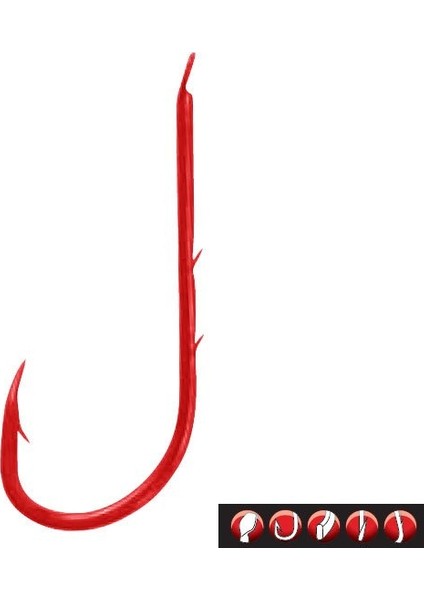 LS-5260R No:2 Kırmızı Olta Iğnesi 1/25 fiyatları