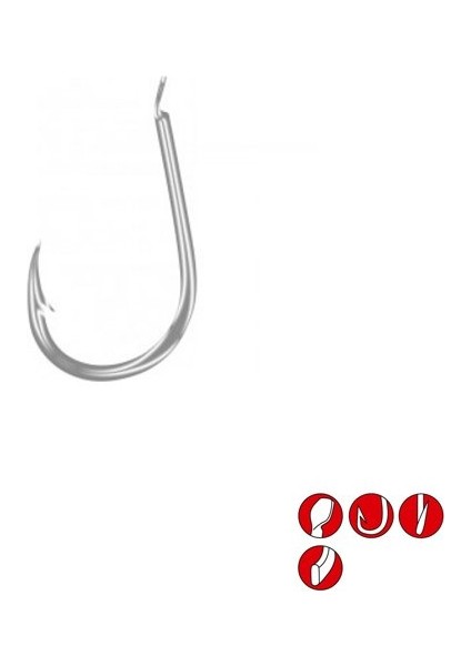 Hook LS-3310N (Nikel) #8 1/25