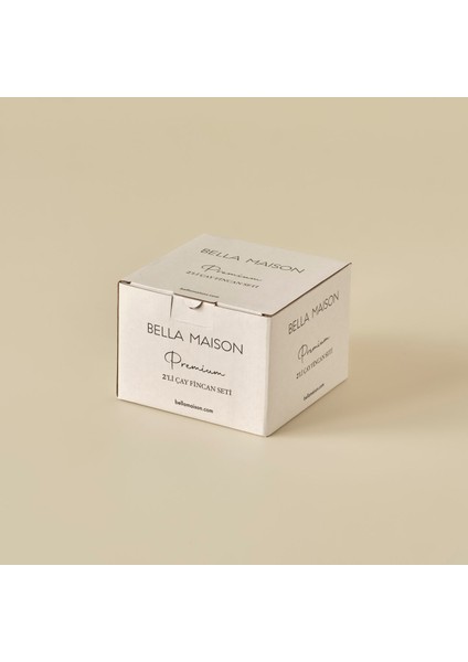 Bella Maison Premium 2'li Çay Fincan Seti Gold (195 Cc)