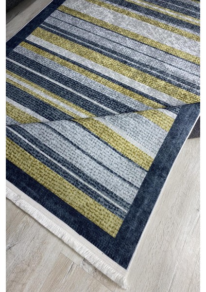 Yeni Model Modern Halı ve Yolluk Dokuma Taban Yıkanabilir Kaymaz Halı Ipeksi-37