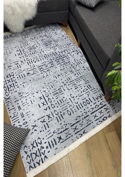 Yeni Model Modern Halı ve Yolluk Dokuma Taban Yıkanabilir Kaymaz Halı Ipeksi-99