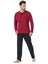 Penye Pijama ve Robdöşambr 5'li Çeyiz Seti 5560 - Bordo 1