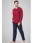 Pijama Takımı 5454 - Bordo 1