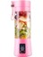 Pembe Tarzı Taşınabilir Ev USB Şarj Edilebilir 4-Blade Elektrikli Mikser Meyve Smoothie Blender Makinesi Süt Mutfak Robotu Makinesi Suyu Özü (Yurt Dışından) 1
