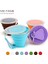 Kombinasyon 02 Stili Me.fam Yeni 270ML Açık Silikon Katlanır Su Bardağı ile Lanyardlid Geri Çekilebilir Seyahat Mini Kahve Fincanları Taşınabilir Gargara Copa (Yurt Dışından) 5