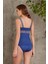 Penye Atlet Külot Kadın Iç Çamaşırı Takımı 300 - Lacivert 2