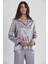 Saten Biyeli Pijama Takımı 1200 - Royal 2