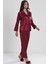 Saten Dantelli Pijama Takımı 1438 - Bordo 1