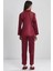 Saten Dantelli Pijama Takımı 1438 - Bordo 5