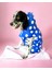 Mega Dots Blue Köpek Yağmurluğu Kapşonlu Yağmurluk Orta ve Büyük Irklar Için 8XL 5