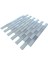 Mutfak Tezgah Arası Kristal Cam Mozaik. Cam Ölçüsü: 23X98X4 Mm. File Ölçüsü: 30X30 Cm. Renk: Beyaz-Siyah Gümüş Efekt. ( 1 Koli = 11 File Karo = 1 m2 fiyatıdır ) 4