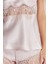 Saten Dantelli Şort Babydoll Takım 435 - Pudra 1