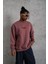 Erkek Oversize Bisiklet Yaka Baskılı Sweatshirt 1