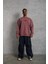 Erkek Oversize Bisiklet Yaka Baskılı Sweatshirt 2